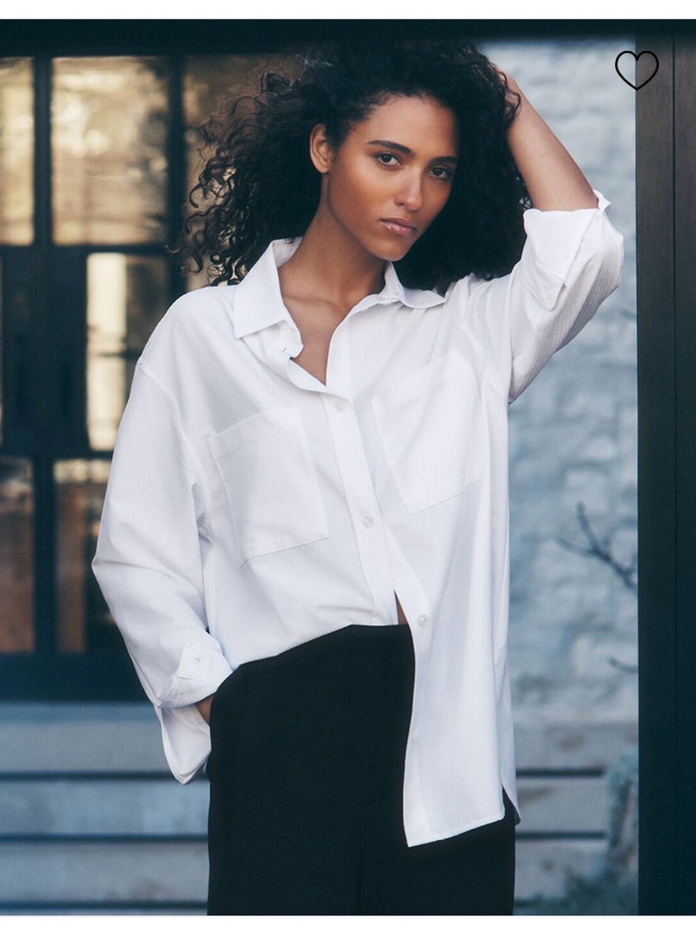 Alo Dreamscape White Button-Up Shirt